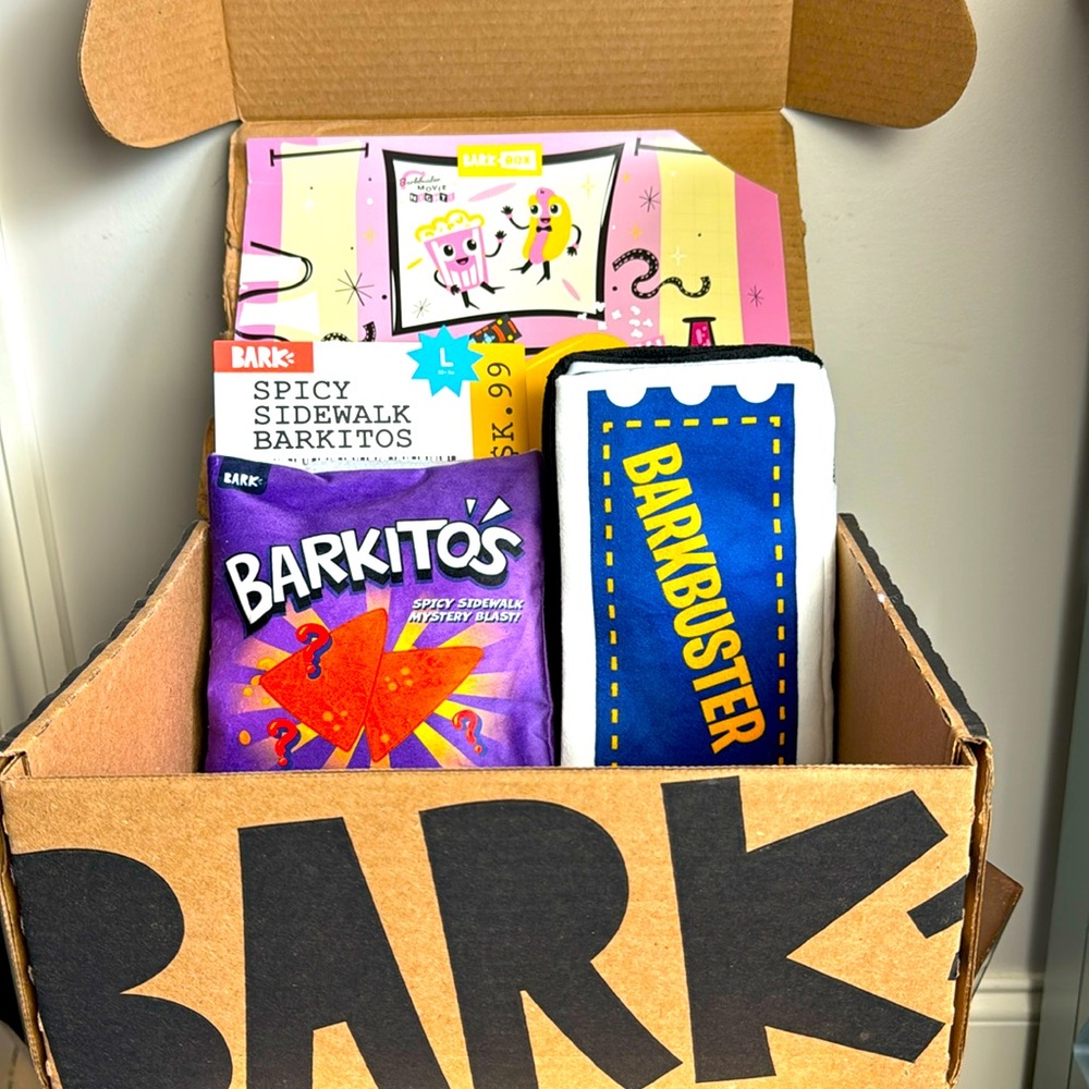 New Bark box toys movie night